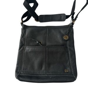 The Sak Black Leather Crossbody Bag